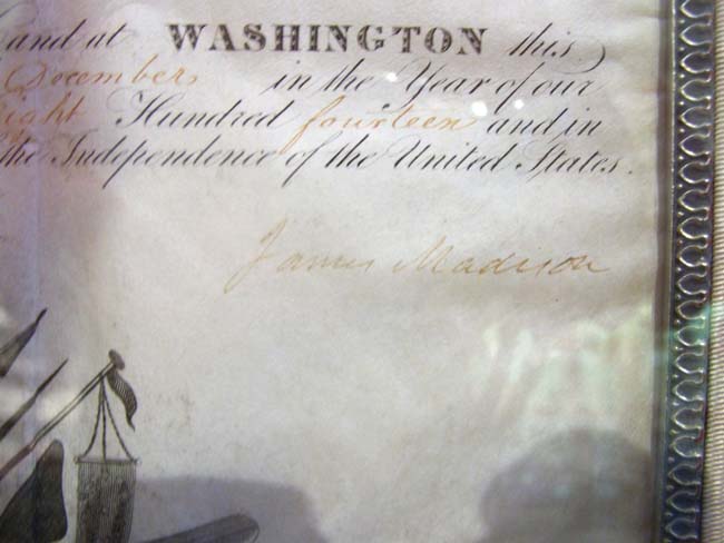 A Rare War of 1812 Naval Commission signed by President JAMES MADISON appointing David Deacon as Master Commandant on Dec. 10, 1814. — image 2